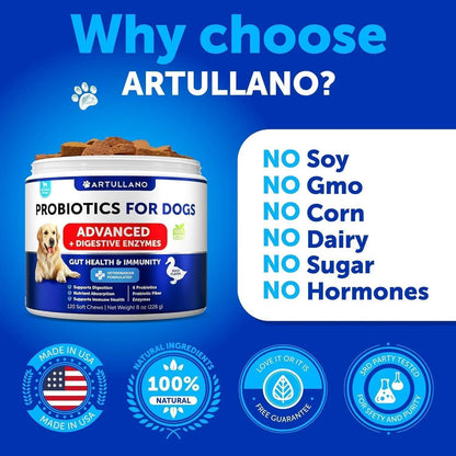 Probiotics for Dogs Gut Health Itchy Skin & Immune Support