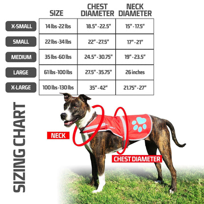 Reflective Dog Vest Hi-Vis XS Size 22.5 in Chest X 15 in Neck Pink
