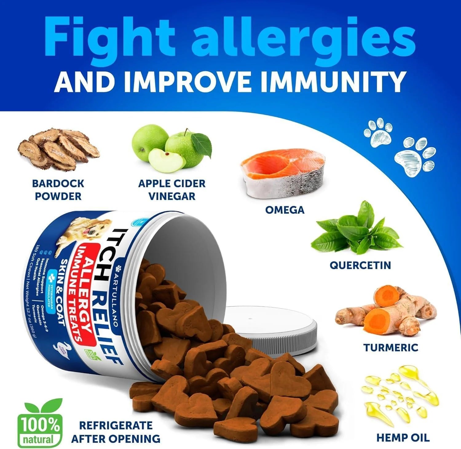 Probiotics for Dogs Gut Health Itchy Skin & Immune Support