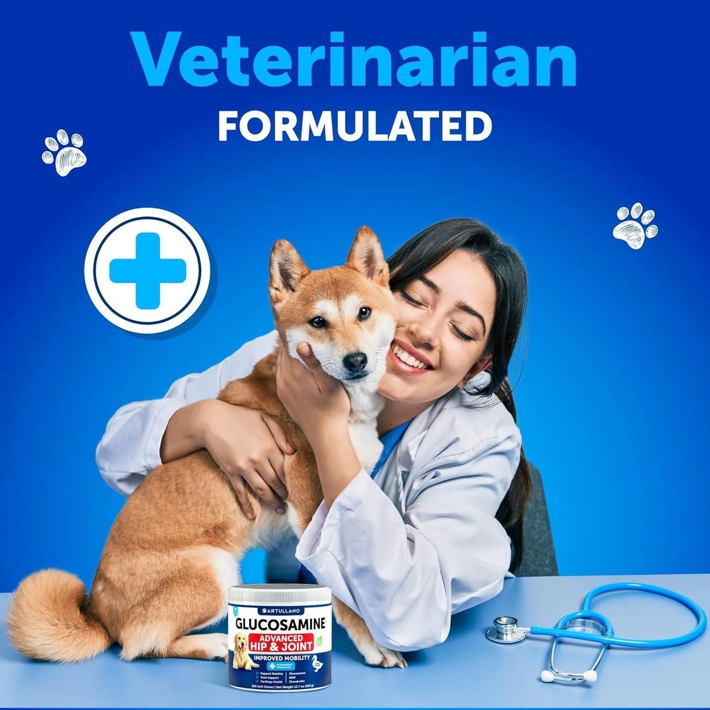 Glucosamine for Dogs Hip & Joint Chews Arthritis Support