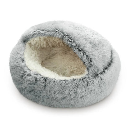 Pet Beds for Cats Clearance,Dog round Winter Warm Sleeping Bag Plush Soft Pet Bed Calming Bed