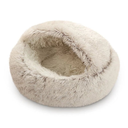 Pet Beds for Cats Clearance,Dog round Winter Warm Sleeping Bag Plush Soft Pet Bed Calming Bed