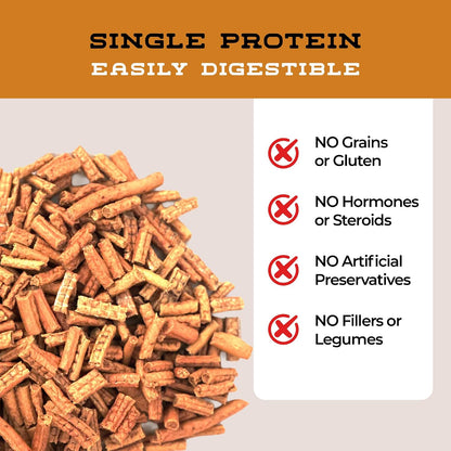 Turkey Bits Grain Free High Protein Dog Treats for Small to Large Breed - Low Calorie for Training - High Value, Human Grade Meat, Healthy Dog Treats for Small, Medium & Large Dogs (8Oz)