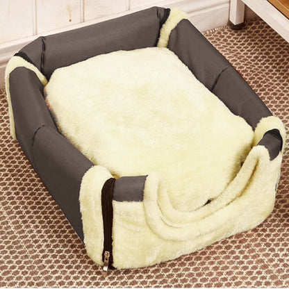 Pet Beds for Cats Clearance,Comfortable Plush Kennel Dogs Pet PV Litter Sleeping Bed