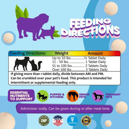 Prenatal Vitamins for Dogs & Cats 60 Pills Folic Acid & Minerals