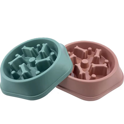 Dog Slow Feeder Bowl Anti-Glutton Food Bowl for Dogs Slow Eating Dog Feeders Healthy Diet Pet Feeding Watering Supplies