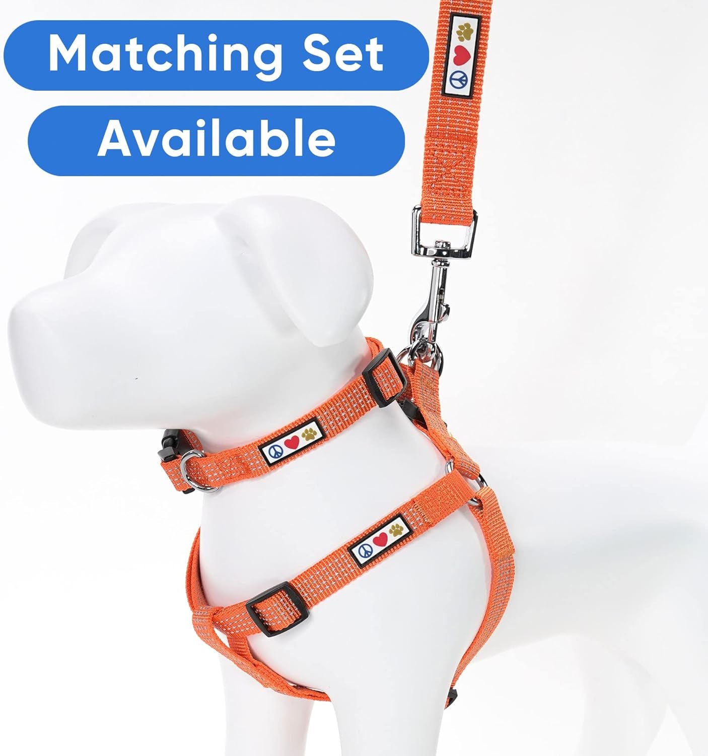 Reflective Orange Dog Leash - 6 Ft Durable Lightweight Lead for Medium & Large Dogs and Puppies