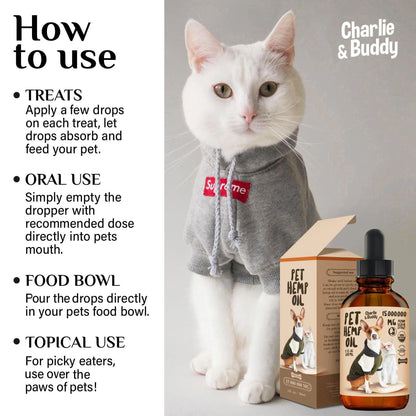 Hemp Oil for Dogs & Cats Hip & Joint & Skin Support
