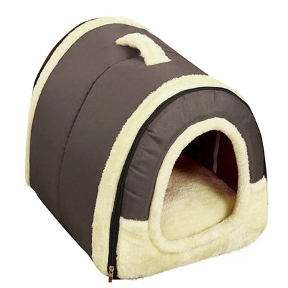 Pet Beds for Cats Clearance,Comfortable Plush Kennel Dogs Pet PV Litter Sleeping Bed