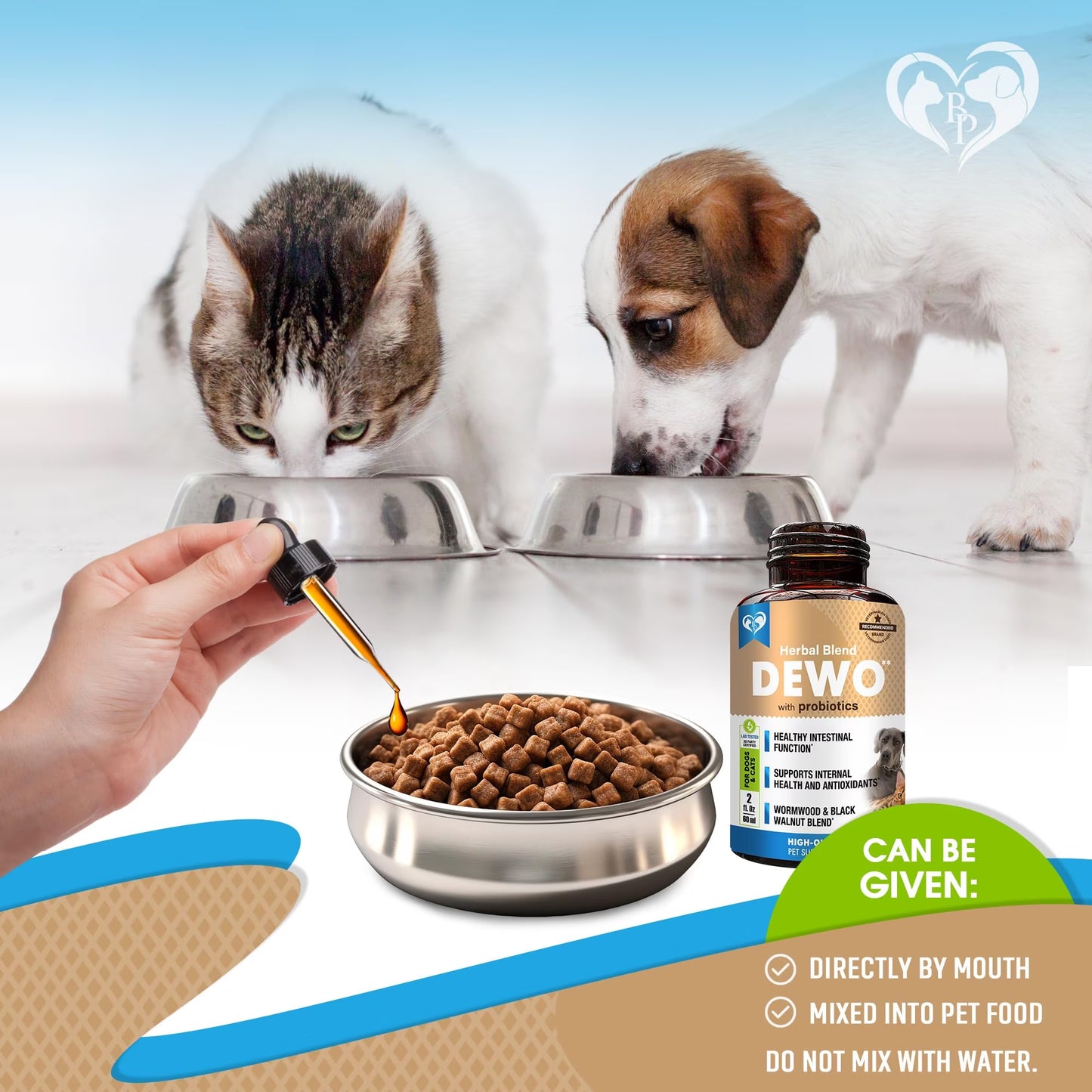 Natural Intestinal Defense for Dogs & Cats – Herbal Cleanse with Black Walnut, Wormwood & Probiotic – Promotes Healthy Gut & Flora Balance – Advanced Broad Spectrum Formula